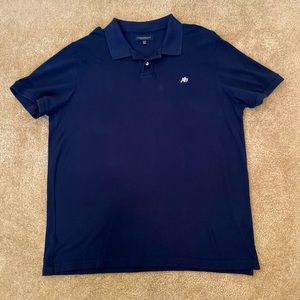 Mens Navy blue Aero polo shirt